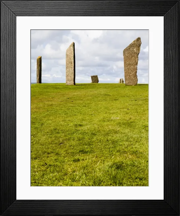 Framed Print : The Standing Stones of Stenness in Orkney, Scotland