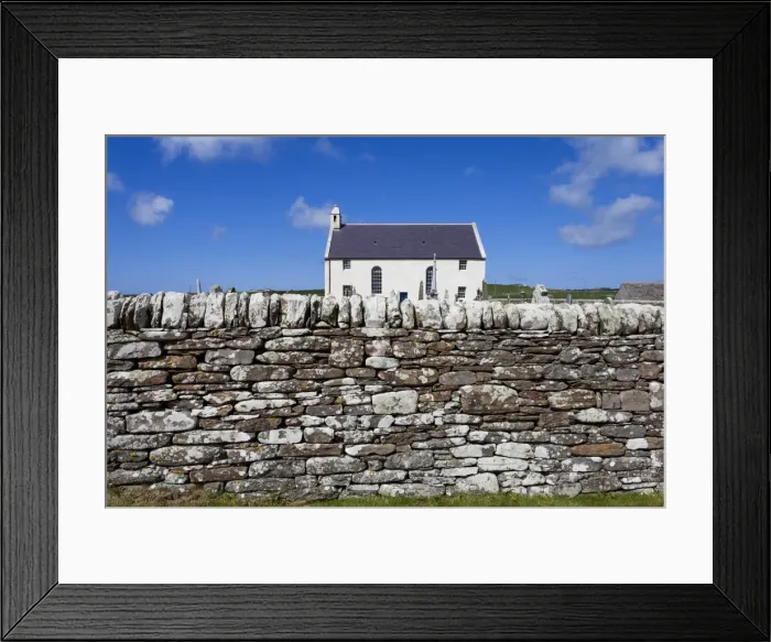 Framed Print : St Peter`s Church in Skaill Bay, Orkney, Scotland