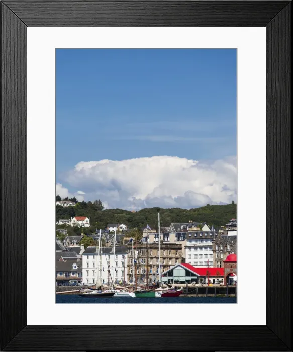 Framed Print : Sailing ships at Oban in Argyll and Bute, Scotland