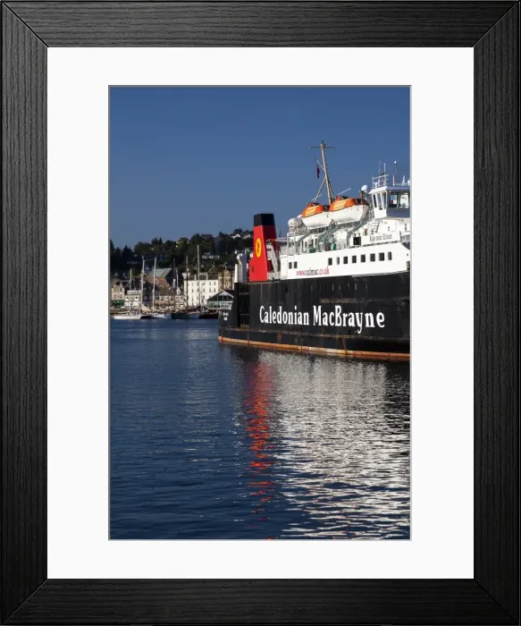 Framed Print : The Lord of the Isles ferry at Oban in Argyll and Bute, Scotland