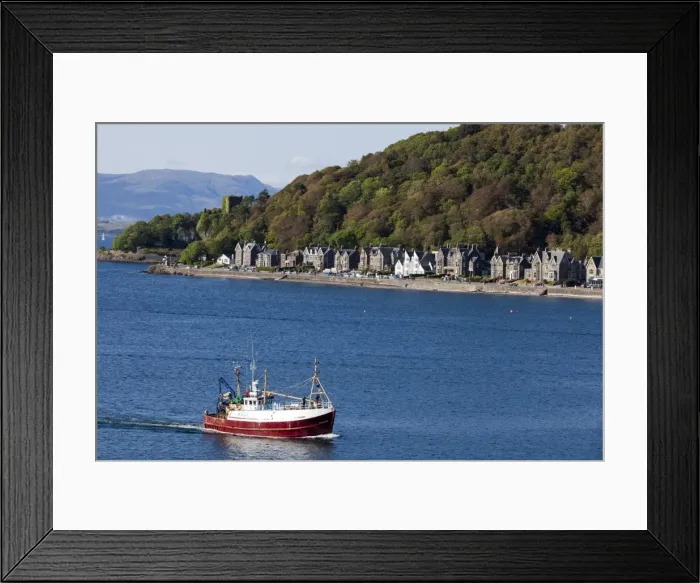 Framed Print : A fishing boat at Oban in Argyll and Bute, Scotland