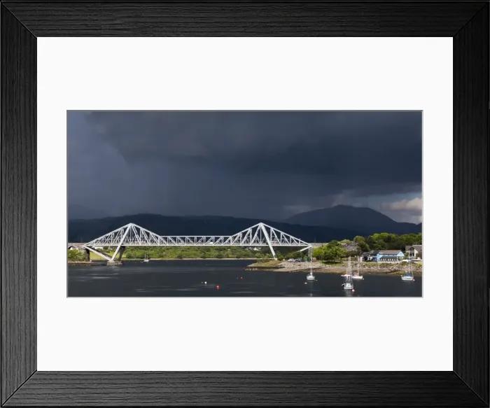 Framed Print : A stormy sky at Connel in Argyll and Bute, Scotland