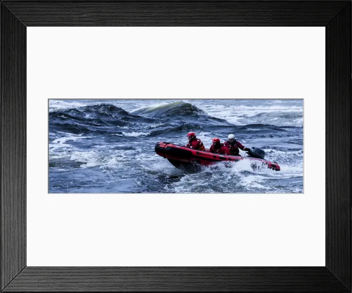 Framed Print : A rescue boat at the Falls of Lora in Connel in Argyll and Bute, Scotland Framed Print : A rescue boat at the Falls of Lora in Connel in Argyll and Bute, Scotland