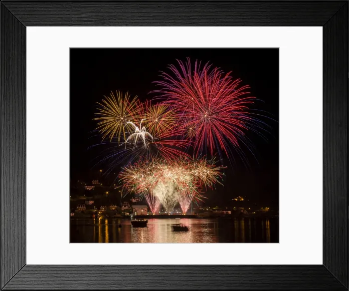 Framed Print : Fireworks at Oban in Argyll and Bute, Scotland