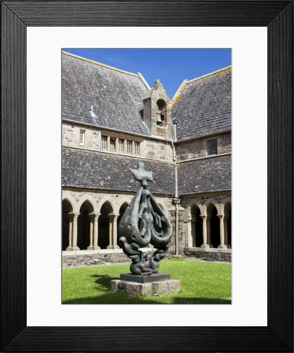 Framed Print : The Cloister in Iona Abbey, Scotland