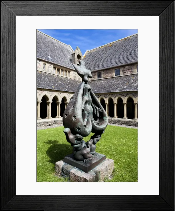 Framed Print : The Cloister in Iona Abbey, Scotland