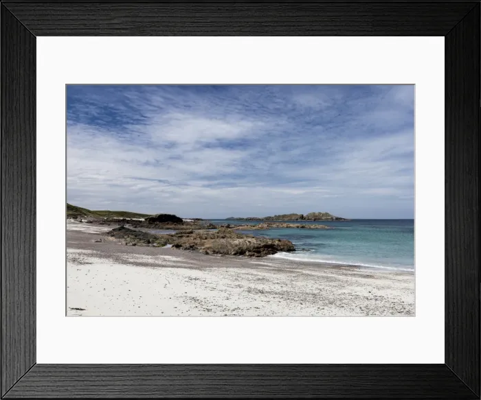 Framed Print : Bay at the back of the Ocean on Iona, Scotland