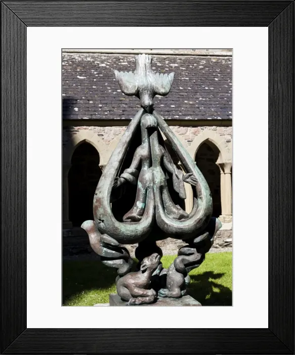 Framed Print : The Cloister in Iona Abbey, Scotland