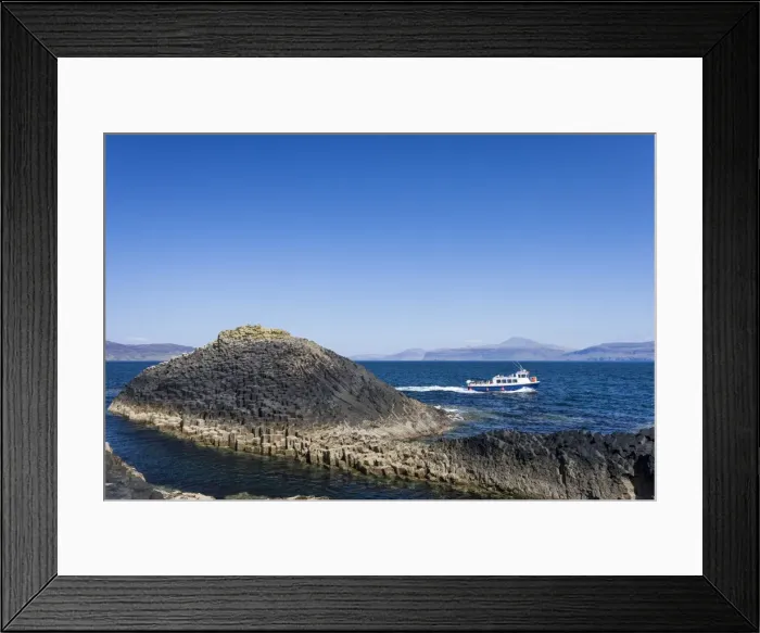 Framed Print : Columnar basalt, Staffa, Scotland