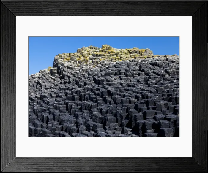 Framed Print : Columnar basalt, Staffa, Scotland