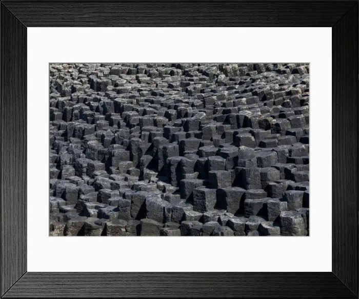 Framed Print : Columnar basalt, Staffa, Scotland