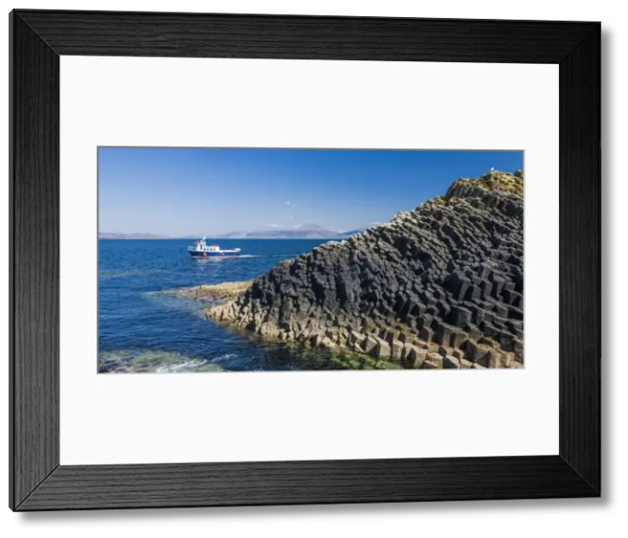 Framed Print : Columnar basalt, Staffa, Scotland
