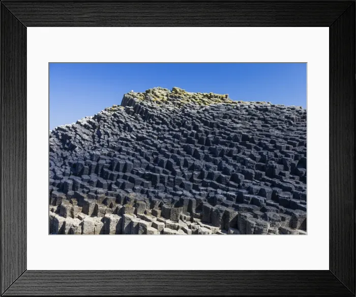 Framed Print : Columnar basalt, Staffa, Scotland