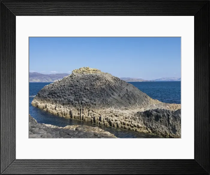 Framed Print : Columnar basalt, Staffa, Scotland