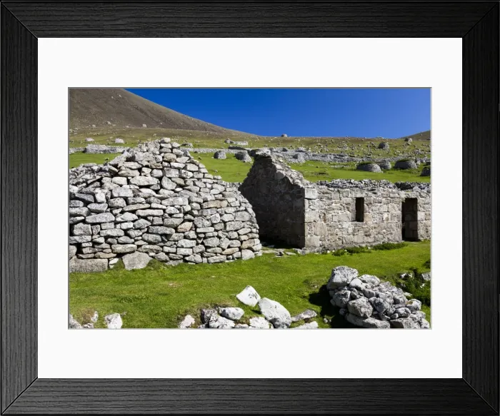 Framed Print : The island of Hirta, St Kilda, Scotland