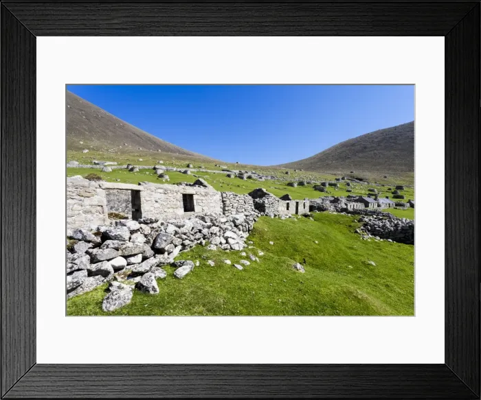 Framed Print : The island of Hirta, St Kilda, Scotland