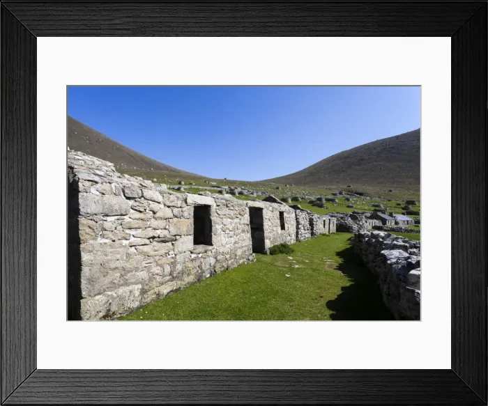 Framed Print : The island of Hirta, St Kilda, Scotland Framed Print : The island of Hirta, St Kilda, Scotland