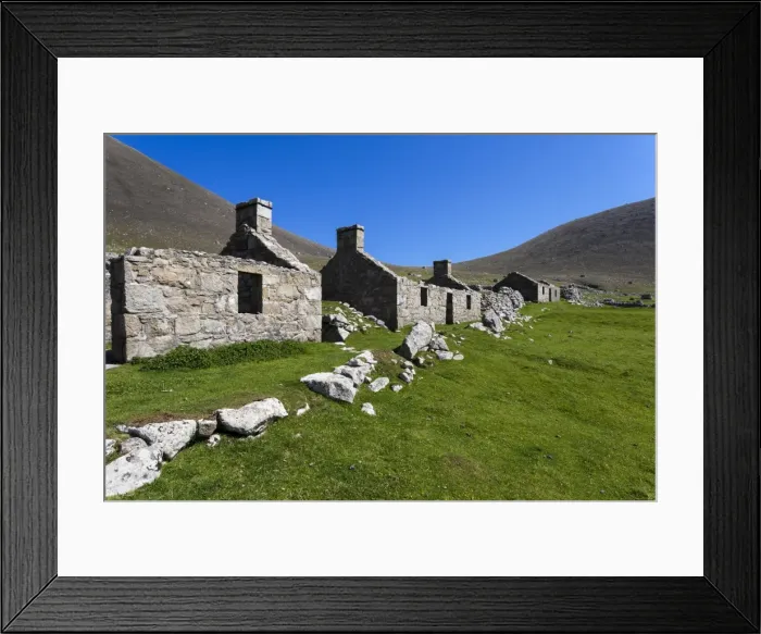 Framed Print : The island of Hirta, St Kilda, Scotland Framed Print : The island of Hirta, St Kilda, Scotland