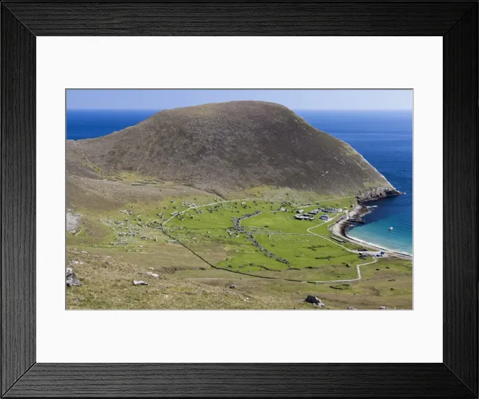 Framed Print : The island of Hirta, St Kilda, Scotland