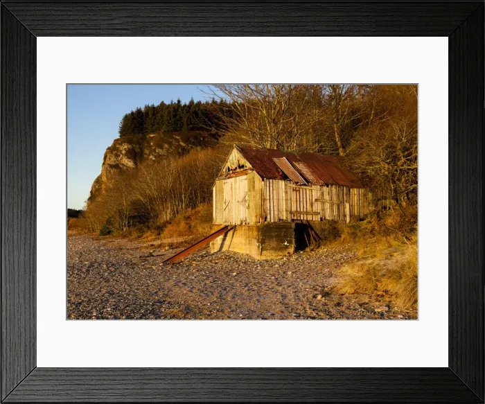 Framed Print : The old boatshed, Benderloch, Argyll & Bute, Scotland