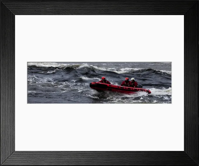 Framed Print : A rescue boat at the Falls of Lora in Connel in Argyll and Bute, Scotland Framed Print : A rescue boat at the Falls of Lora in Connel in Argyll and Bute, Scotland