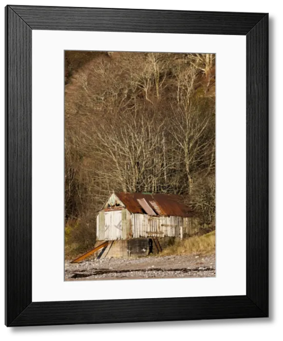 Framed Print : The old boatshed, Benderloch, Argyll & Bute, Scotland