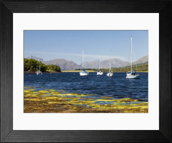 Framed Print : Yachts in Loch Leven, Scotland Framed Print : Yachts in Loch Leven, Scotland