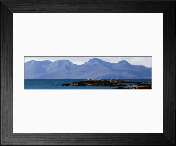 Framed Print : The view to Rum from Arisaig, Scotland Framed Print : The view to Rum from Arisaig, Scotland