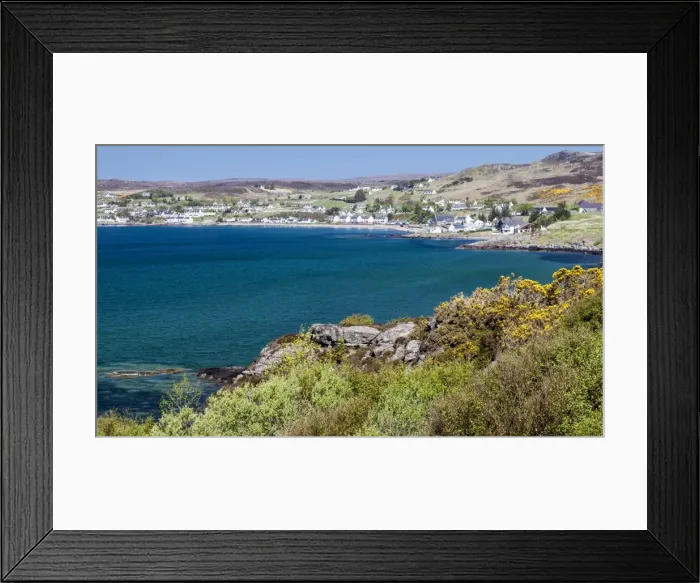 Framed Print : The village of Gairloch, Scotland