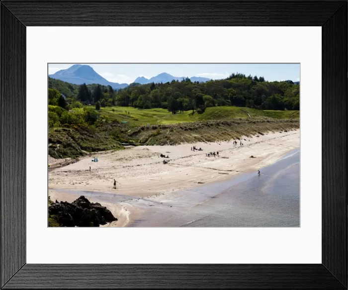Framed Print : The beach at the village of Gairloch, Scotland