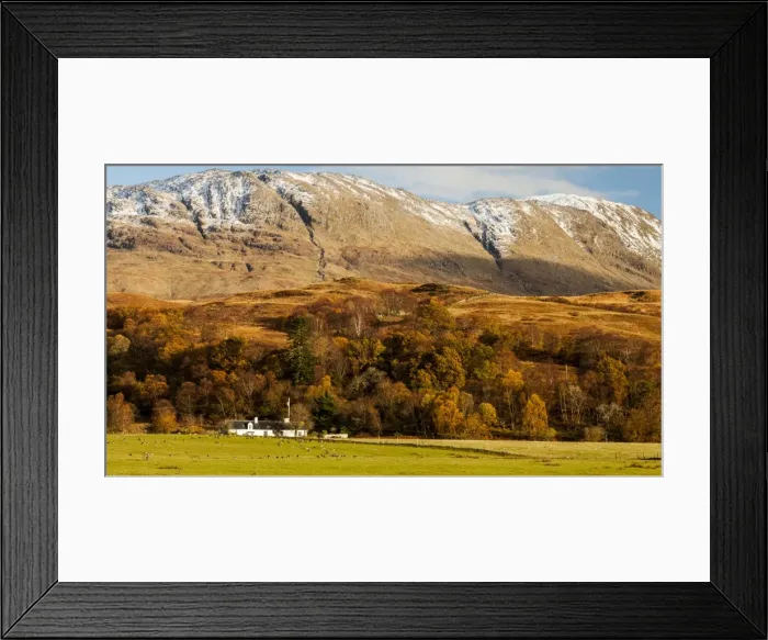 Framed Print : An autumn scene at Cuil Bay, Highland Region, Scotland