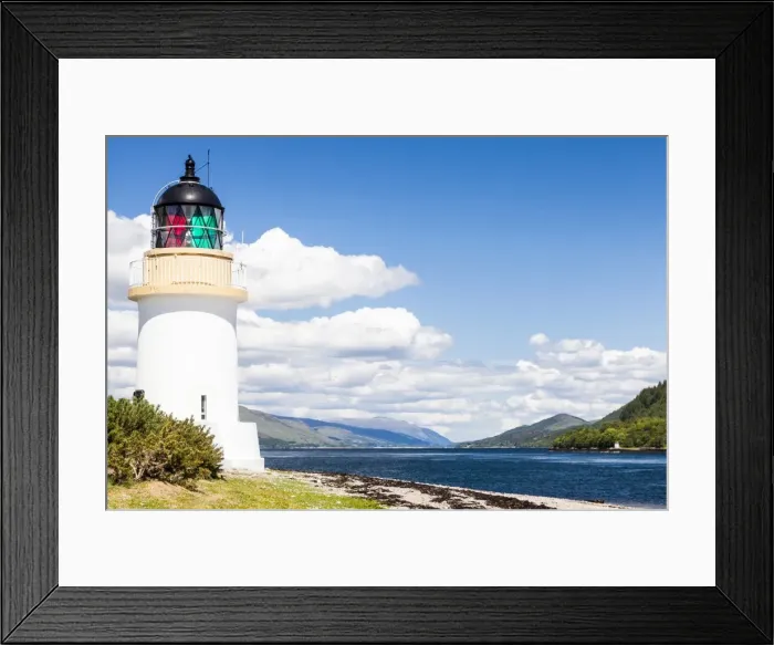 Framed Print : The Corran Lighthouse in Argour, Highland Region, Scotland