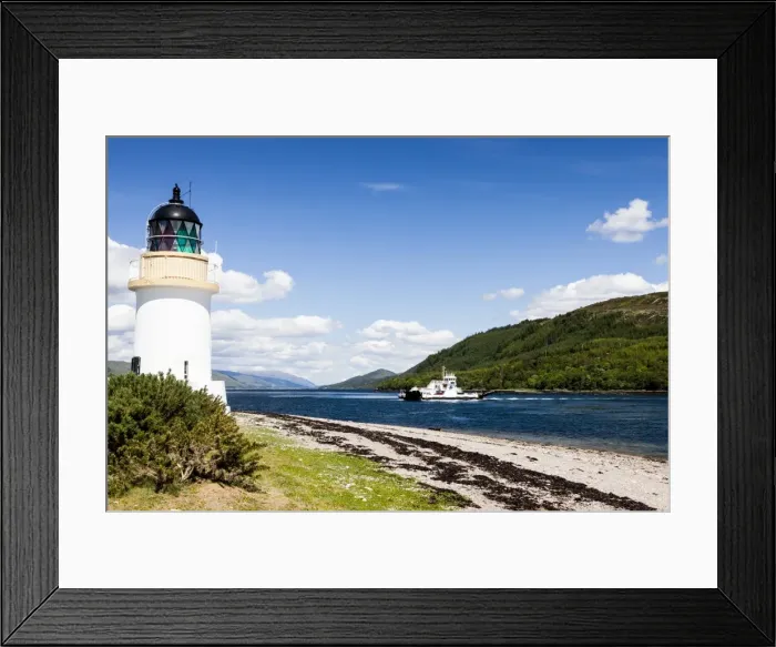 Framed Print : The Corran Lighthouse in Argour, Highland Region, Scotland