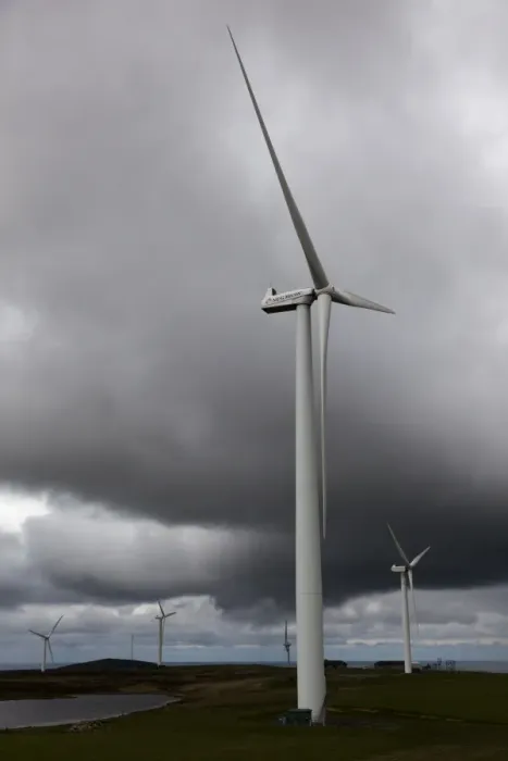 Framed Print : An aerogenerator in Orkney, Scotland