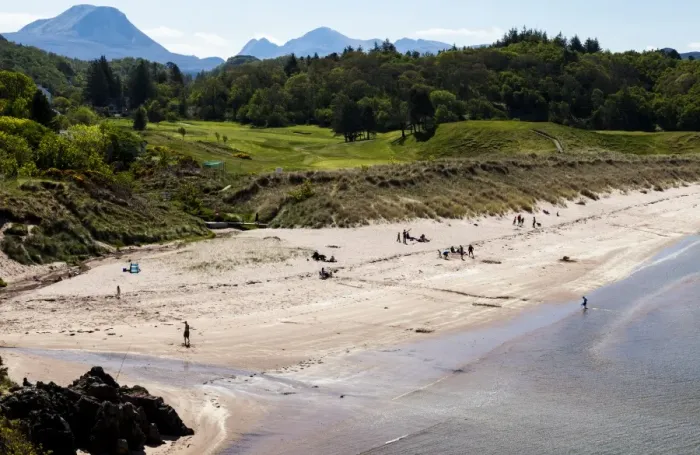 Framed Print : The beach at the village of Gairloch, Scotland