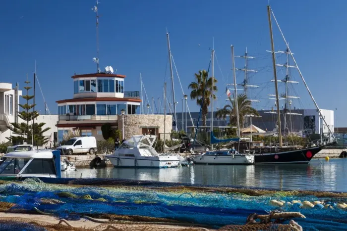 Framed Print : Benicarlo harbour, Spain