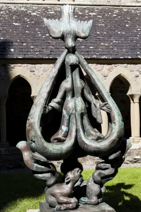 Framed Print : The Cloister in Iona Abbey, Scotland