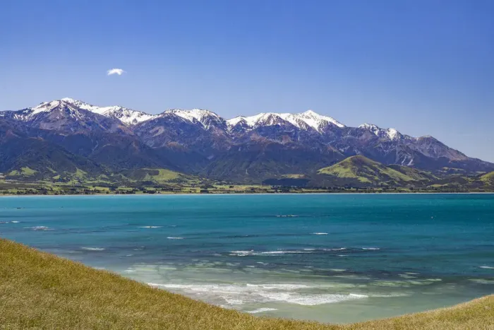 Framed Print : Coastal scenery at Kaikoura in Canterbury, New Zealand