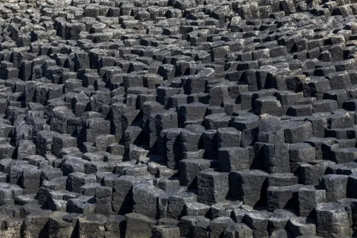 Framed Print : Columnar basalt, Staffa, Scotland