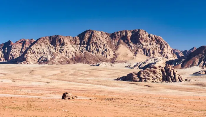 Framed Print : Desert scenery at Wadi Rum, Jordan Framed Print : Desert scenery at Wadi Rum, Jordan