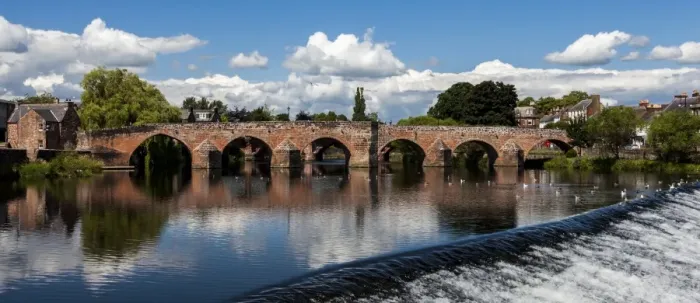 Framed Print : Devorgilla Bridge over the River Nith, Dumfries, Scotland
