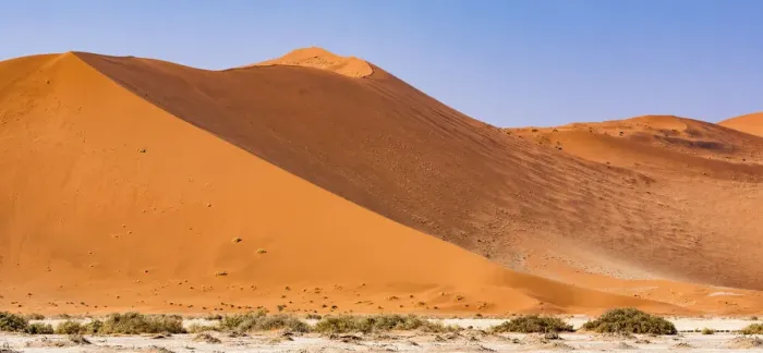 Framed Print : Dunes in the Namib Naukluft Park in Namibia