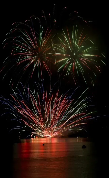Framed Print : Fireworks at Oban in Scotland
