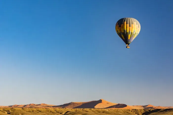 Framed Print : A hot air balloon at Namib-Naukluft National Park, Namibia Framed Print : A hot air balloon at Namib-Naukluft National Park, Namibia