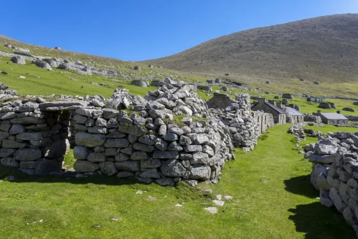 Framed Print : The island of Hirta, St Kilda, Scotland