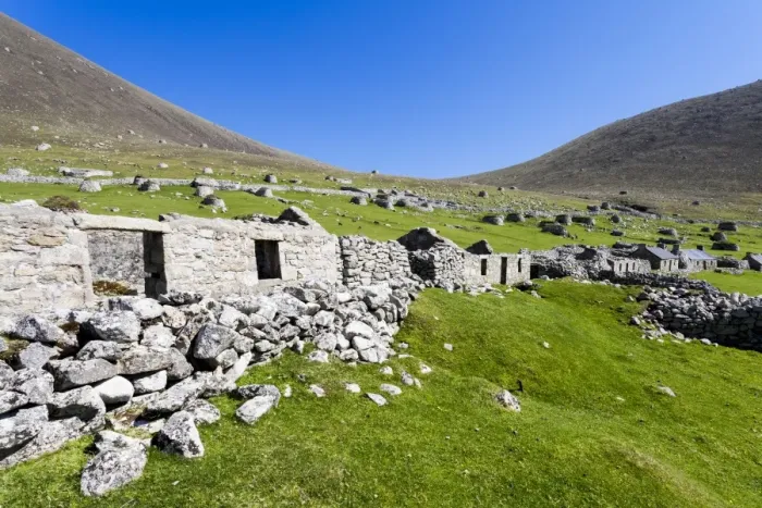 Framed Print : The island of Hirta, St Kilda, Scotland