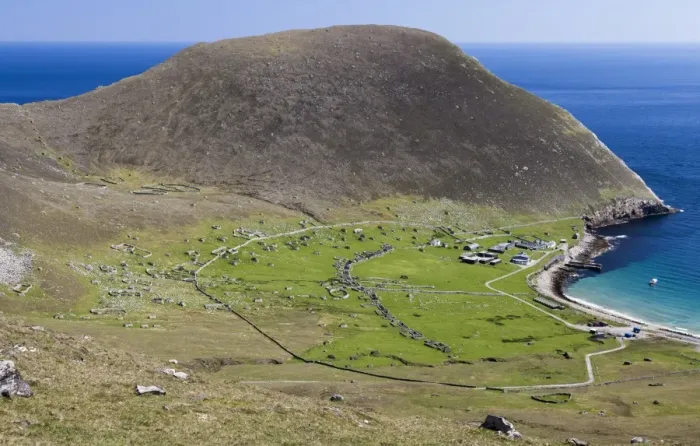 Framed Print : The island of Hirta, St Kilda, Scotland