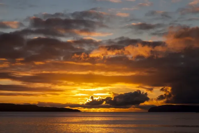 Framed Print : A sunset from Benderloch in Argyll and Bute, Scotland