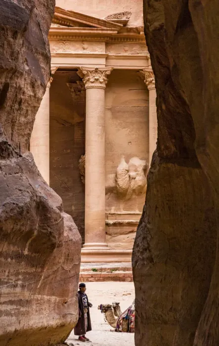 Framed Print : The Treasury at Petra, Jordan