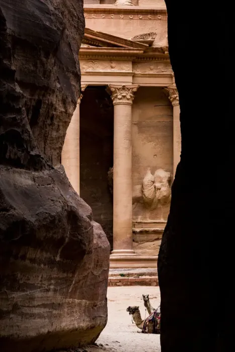 Framed Print : The Treasury at Petra, Jordan